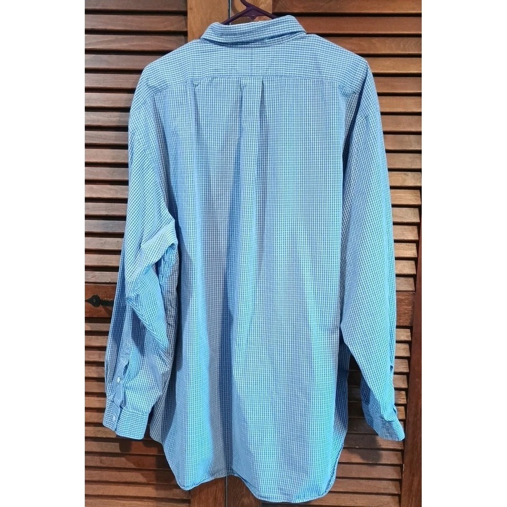 Ralph Lauren Blake Shirt Men Blue Green Plaid Button Down Long Sleeve Size XXL - Picture 5 of 5